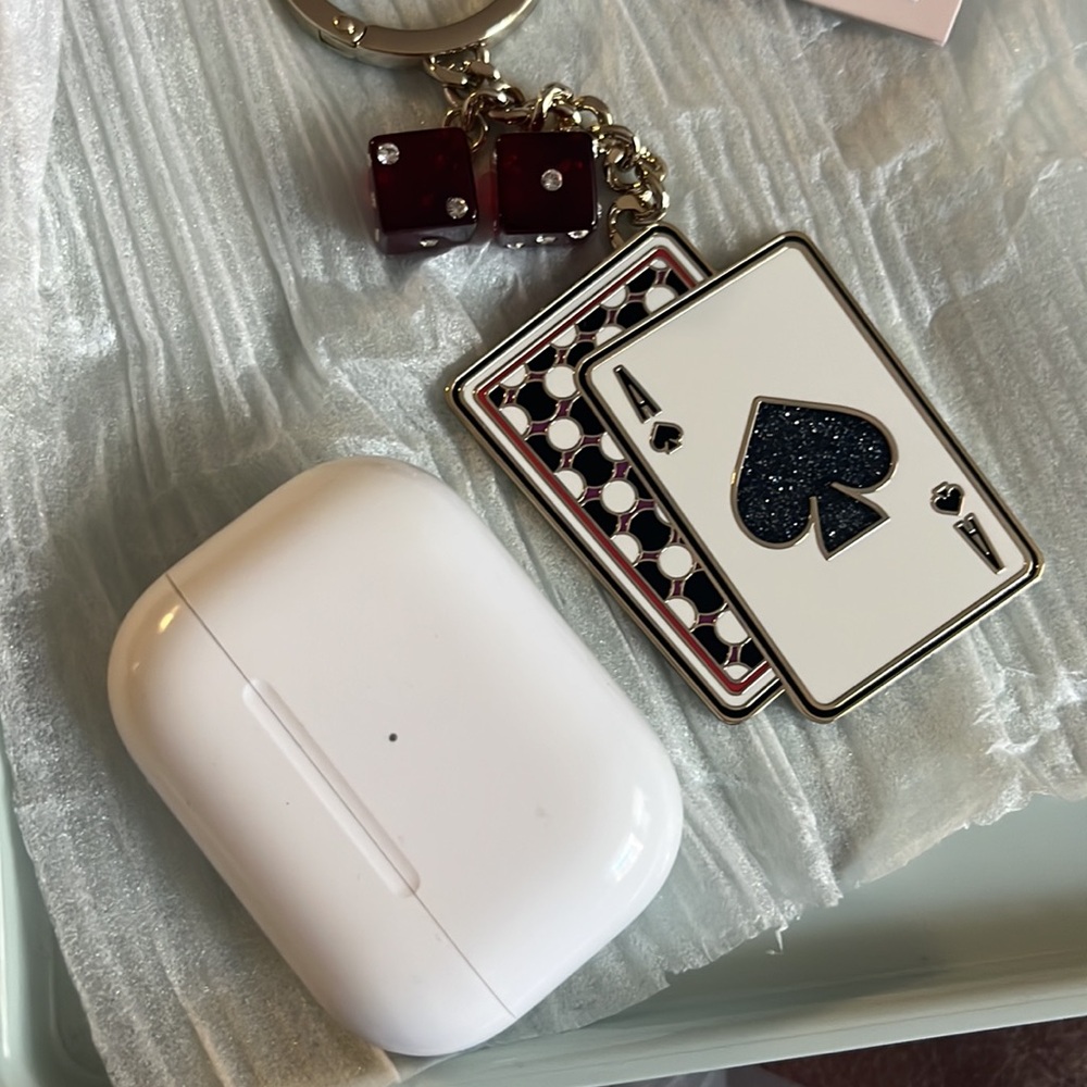 Kate Spade Metal Cards Key Fob - Picture 7 of 7